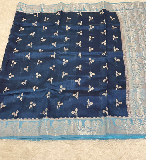 Green Mango Pattu Silk Saree