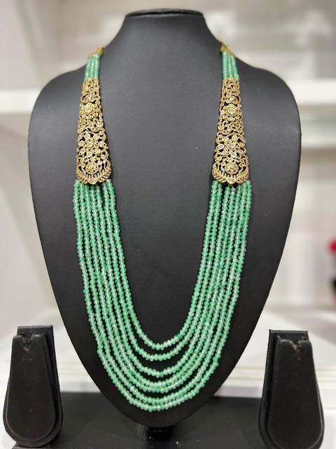 Victorian CZ Multilayer Beaded Necklace
