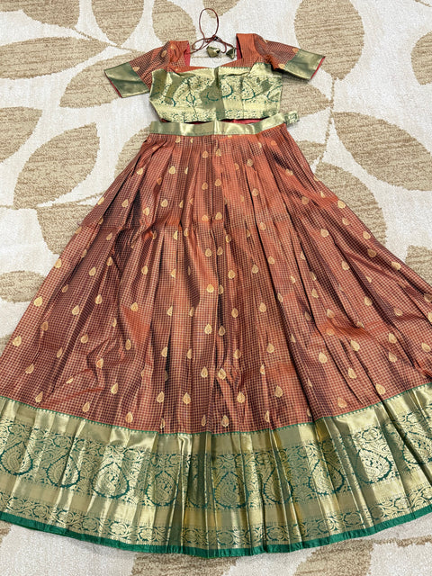 Teen Lehangas - Premium Kanchi Pattu Lehanga Set