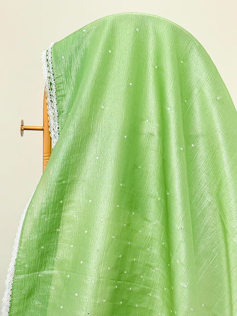 Crushed Chiffon Saree with Blouse