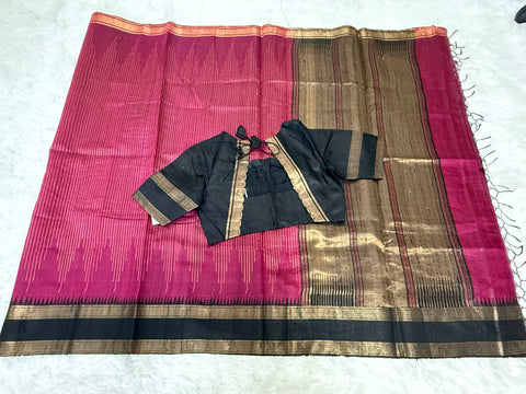 Pure Jute Pattu Saree