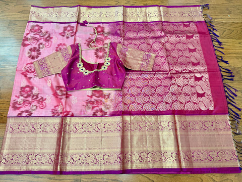 Pure Kanchipattu Ikkath Saree