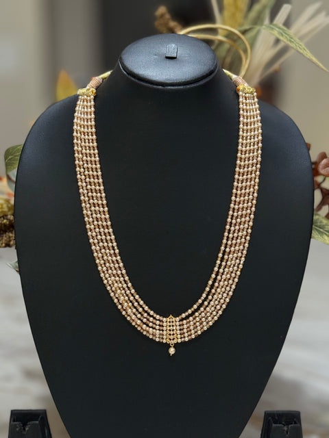 Pure 925 Silver CZ Beads Necklace