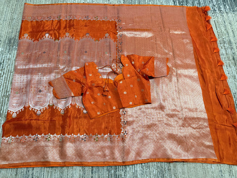 Premium Banaras Mushru Silk Saree