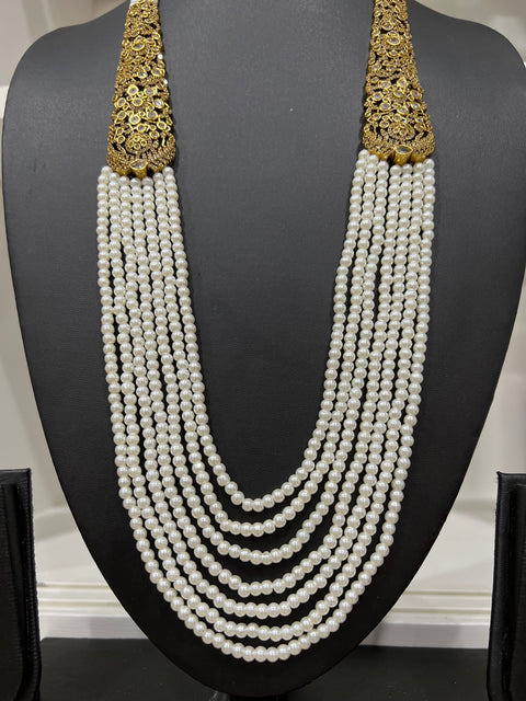 Victorian CZ Multilayer Beaded Necklace