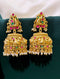 Pachi Kundan Jadau Nakshi Jhumka Earrings