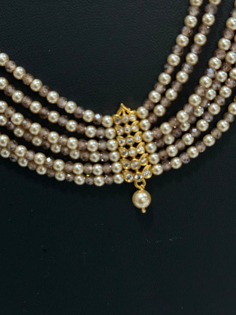 Pure 925 Silver CZ Beads Necklace