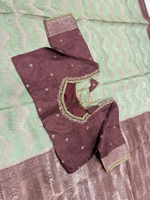 Banaras Munga silk saree