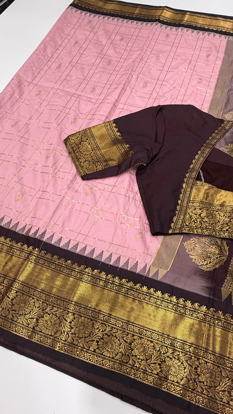 Premium Semi Gadwal silk saree