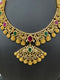 One Gram Gold Lakshmi Kasu Necklace set