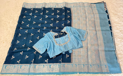 Green Mango Pattu Silk Saree