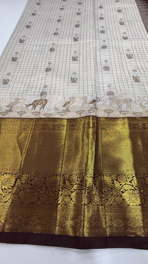 Premium Semi Gadwal silk saree