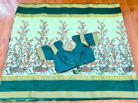 Dola Silk Kalamkari Saree