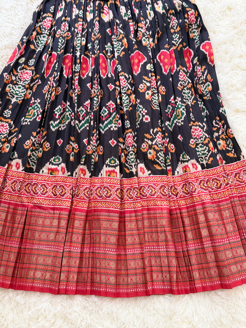 Teen 10-12 yrs - ikkat patola lehenga