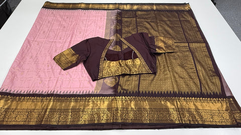 Premium Semi Gadwal silk saree