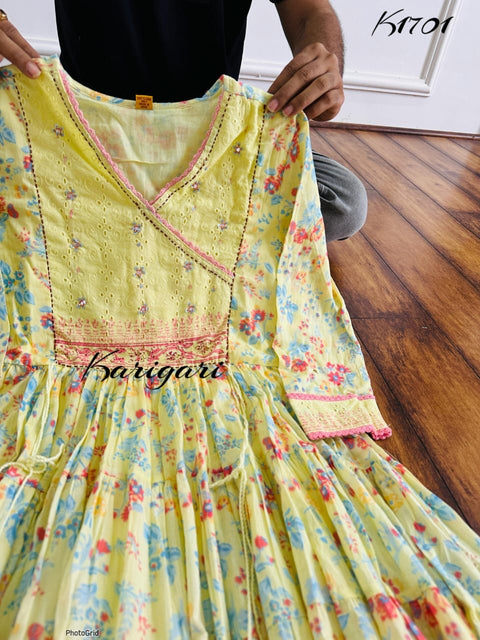 2 for $100 - Premium Cotton Designer Gown/Kurti