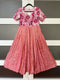 Size XL - Trendy Tissue Silk Long Gown