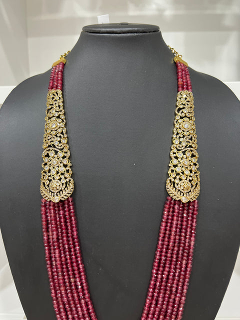 Victorian CZ Multilayer Beaded Necklace