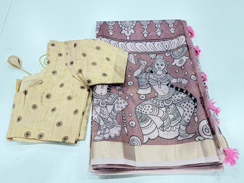 Kalamkari Tissue Silk Saree