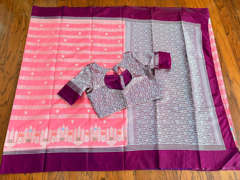 Semi Katan silk saree