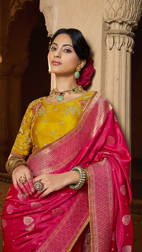 Banaras Munga silk saree