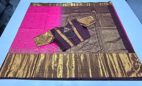 Premium Semi Gadwal silk saree