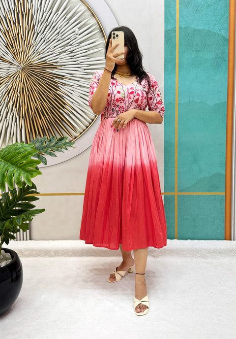 Mul Mul Cotton Frock Dress