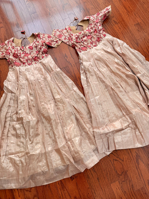 Trendy Organza Tissue Silk Long Gown