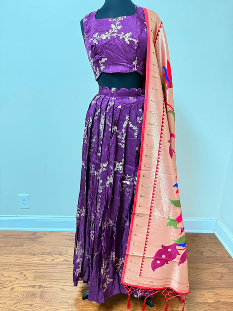 Women Large - Banaras Brocade Lehanga Set