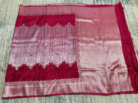 Premium Banaras Mushru Silk Saree