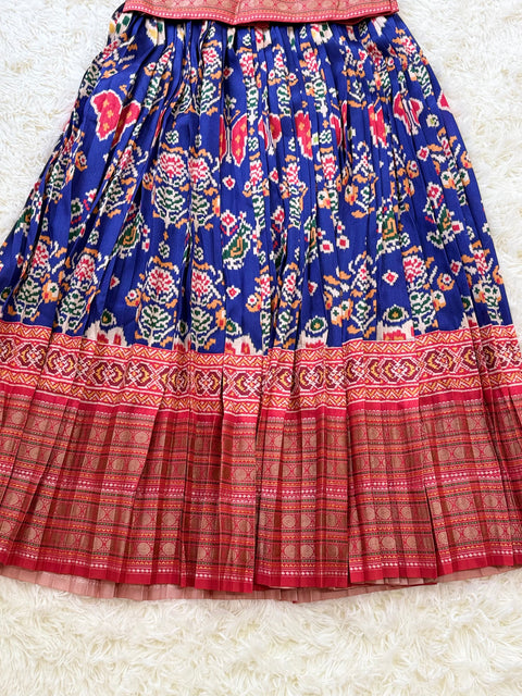 Teen 10-12 yrs - ikkat patola lehenga