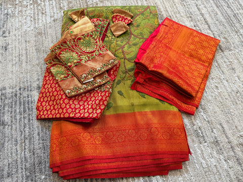 Banaras Kalamkari Saree