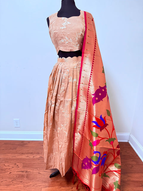 Women XL- Banaras Brocade Lehanga Set