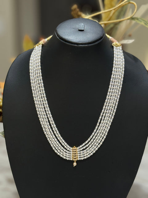 Pure 925 Silver CZ Beads Necklace