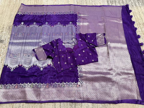 Premium Banaras Mushru Silk Saree