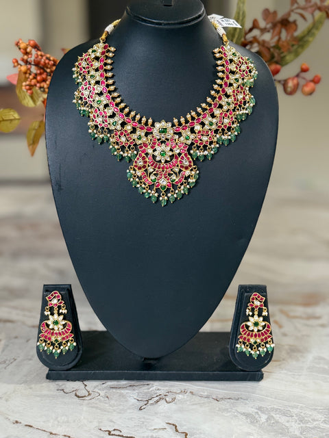Pachi Kundan Jadau Necklace