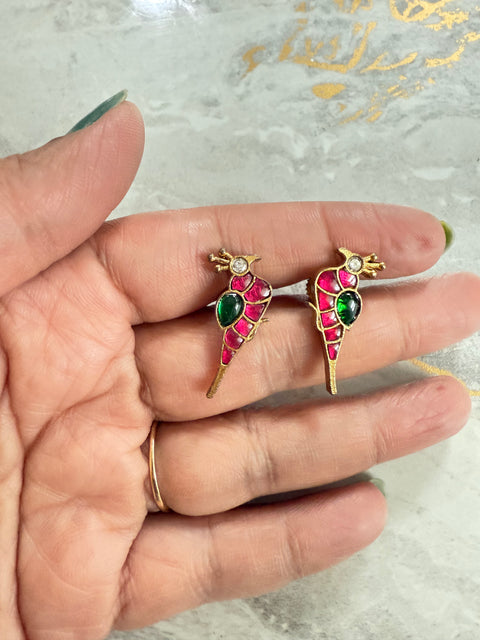 Pachi Kundan Jadau Earrings