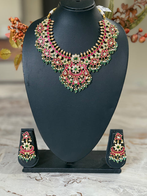 Pachi Kundan Jadau Necklace