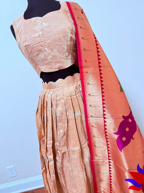 Women XL- Banaras Brocade Lehanga Set