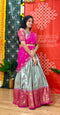 Teen/Adult Medium - Semi Kanchipattu Brocade Lehanga Set