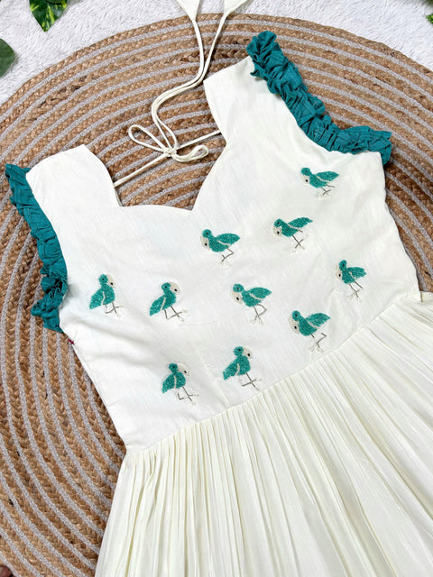 Mul Mul Cotton Frock Dress