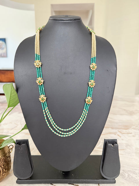 Pure 925 Silver CZ Beads Necklace