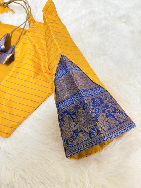 Teen/Adult Medium - Semi Gadwal Pattu Lehanga Set