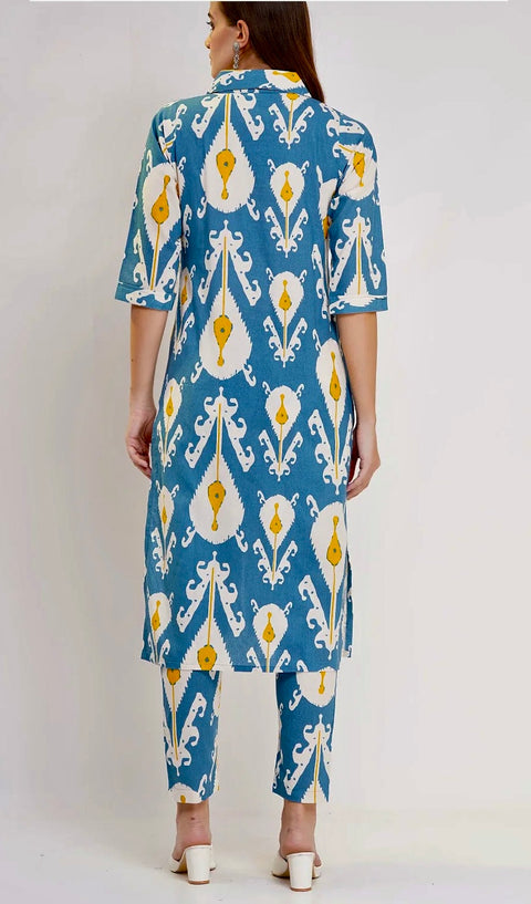 Women Cotton Flex 2-Piece Co-Ord Set