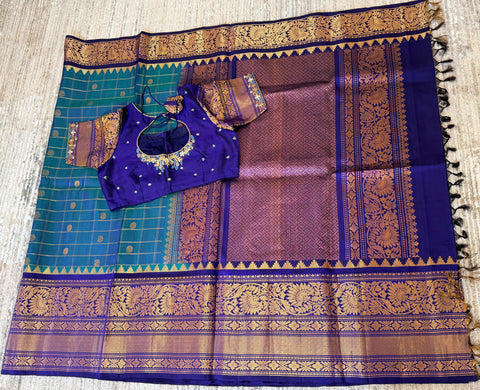 Pure Handloom Gadwal Pattu Saree