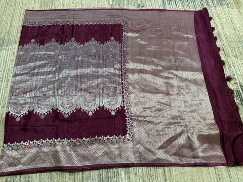 Premium Banaras Mushru Silk Saree