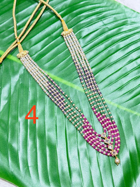 Pure 925 Silver CZ Beads Necklace