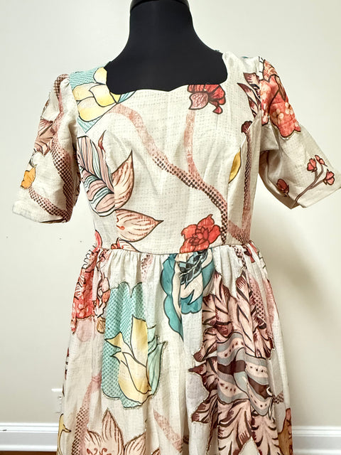 Women  Large - Trendy Soft Organza Silk Long Gown