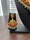 One Gram Gold Nakshi Coral Lakshmi Necklace Set