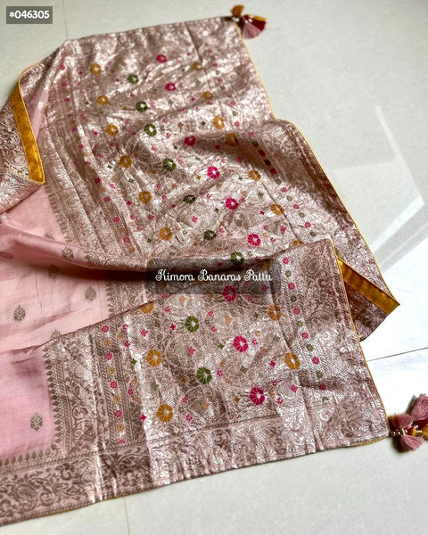 Soft Chiffon Banaras Munga Saree